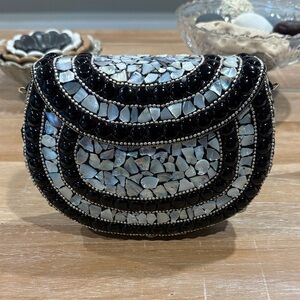 New Ramla Elegant Mosaic Clutch with chain